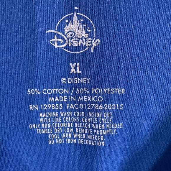 Disney Anniversary T-Shirt Blue XL - Picture 5 of 5